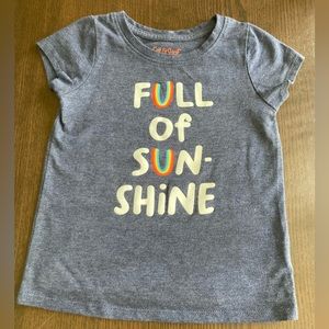 Cat & Jack Navy Rainbow Sunshine Tee 3T
